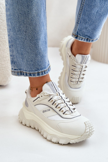 Oda Sneakers modelio batai Moteriškas su platforma Big Star OO274A221 HI-POLY SYSTEM baltos spalvos 2
