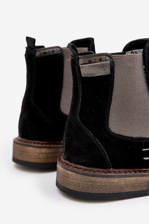 iš zomšos stilingi aulinukai Vyriški Big Star OO174154 juodos spalvos iš zomšos stilingi aulinukai Vyriški Big Star OO174154 juodos spalvos