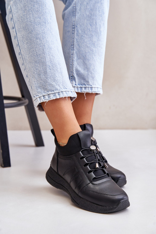 pašiltinti sportiniai bateliai Oda Į Pilį Artiker 55C0041 juodos spalvos