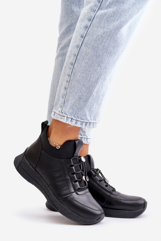 pašiltinti sportiniai bateliai Oda Į Pilį Artiker 55C0041 juodos spalvos