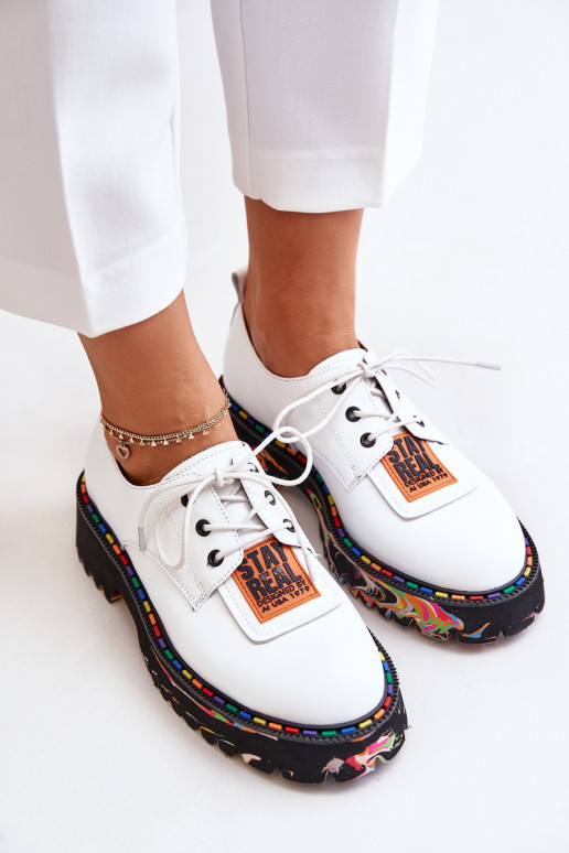 Oda batai Moteriškas su raišteliais Artiker 55C0500 baltos spalvos