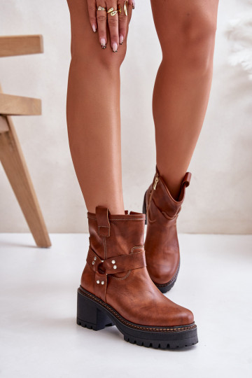 Moteriški aulinukai Į Pilį LeĮskis 3435 rudos spalvos