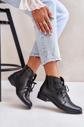 Zazoo 2964 Oda Aulinukai su plačiais kulniukais juodos spalvos 2