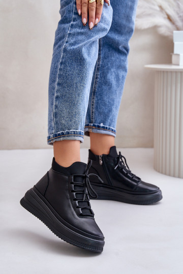  Oda sportiniai bateliai su platforma Artiker 55C1041 juodos spalvos 2