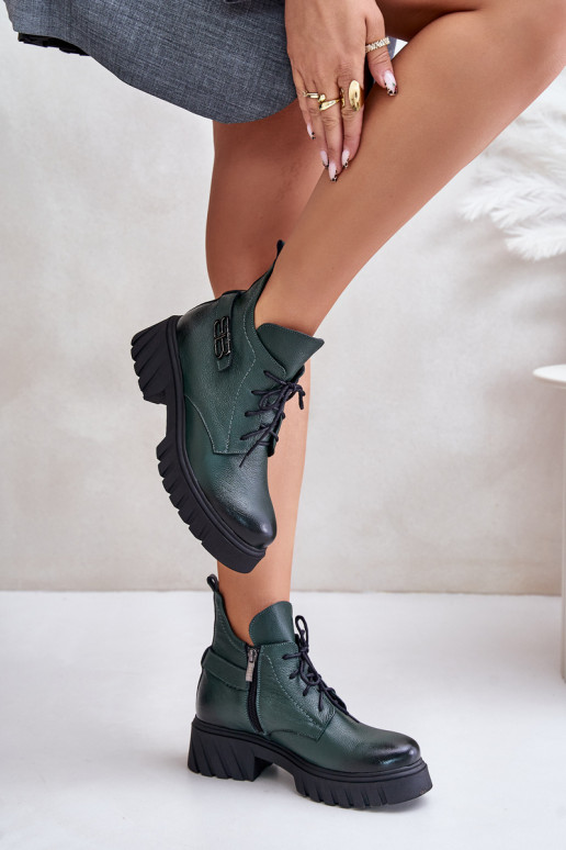 Zazoo 60483 Moteriški aulinukai Su žema viršutine dalimi pašiltinti chaki spalvos Zazoo 60483 Moteriški aulinukai Su žema viršutine dalimi pašiltinti chaki spalvos