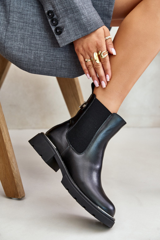 Oda stilingi aulinukai Į Pilį GOE OO2N4147-E2 juodos spalvos