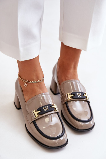 su lako efektu batai Moteriškas su kulniukais su ornamentais Artiker 55C1054 smėlio spalvos