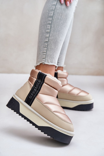 Žemas sniego batai Ant storo pado D.Franklin DFSH371010 smėlio spalvos 2