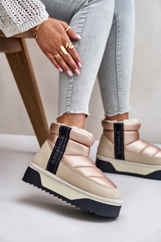 Žemas sniego batai Ant storo pado D.Franklin DFSH371010 smėlio spalvos Žemas sniego batai Ant storo pado D.Franklin DFSH371010 smėlio spalvos