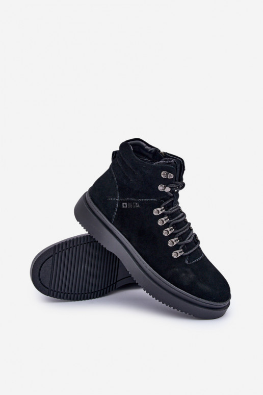 iš zomšos batai Vyriški pašiltinti Big Star OO174187 juodos spalvos iš zomšos batai Vyriški pašiltinti Big Star OO174187 juodos spalvos