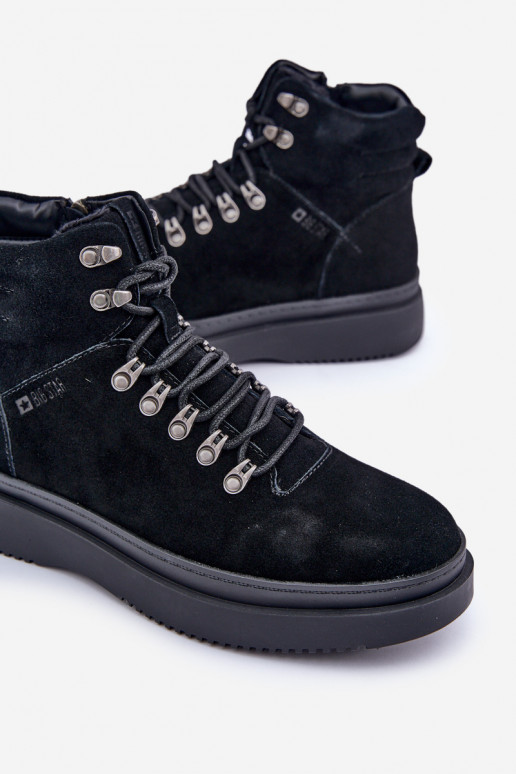 iš zomšos batai Vyriški pašiltinti Big Star OO174187 juodos spalvos iš zomšos batai Vyriški pašiltinti Big Star OO174187 juodos spalvos