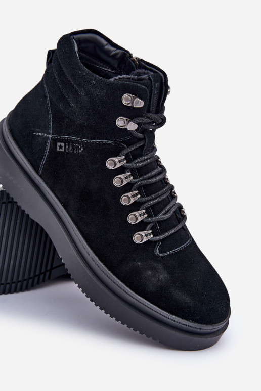 iš zomšos batai Vyriški pašiltinti Big Star OO174187 juodos spalvos iš zomšos batai Vyriški pašiltinti Big Star OO174187 juodos spalvos
