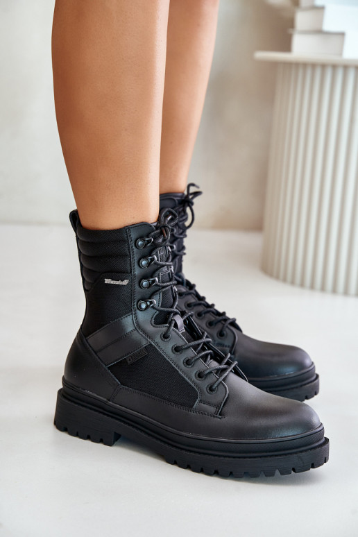 Oda batai Aulinukai Vyriški pašiltinti Big Star OO174164 juodos spalvos Oda batai Aulinukai Vyriški pašiltinti Big Star OO174164 juodos spalvos