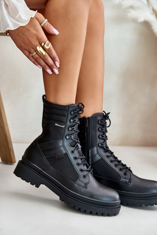 Oda batai Aulinukai Vyriški pašiltinti Big Star OO174164 juodos spalvos Oda batai Aulinukai Vyriški pašiltinti Big Star OO174164 juodos spalvos