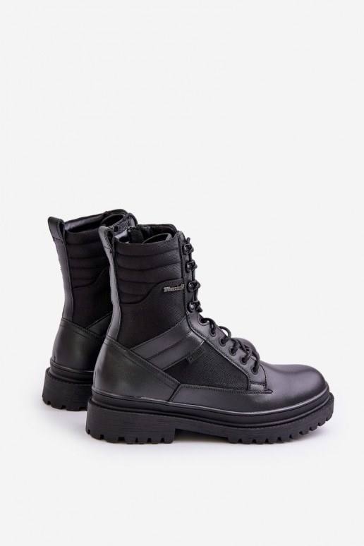 Oda batai Aulinukai Vyriški pašiltinti Big Star OO174164 juodos spalvos Oda batai Aulinukai Vyriški pašiltinti Big Star OO174164 juodos spalvos