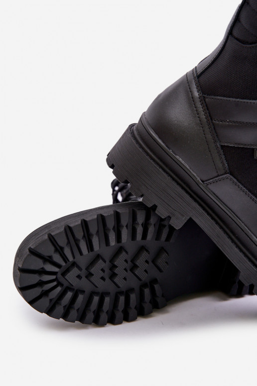 Oda batai Aulinukai Vyriški pašiltinti Big Star OO174164 juodos spalvos Oda batai Aulinukai Vyriški pašiltinti Big Star OO174164 juodos spalvos
