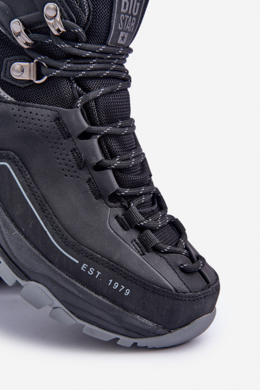 žygio batai Vyriški Big Star OO174341 juodos spalvos žygio batai Vyriški Big Star OO174341 juodos spalvos