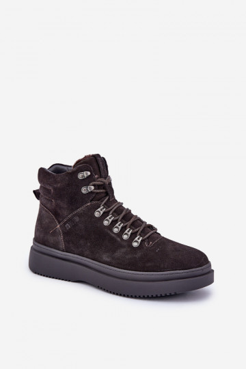 iš zomšos batai Vyriški pašiltinti Big Star OO174189 rudos spalvos
