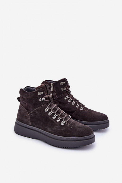 iš zomšos batai Vyriški pašiltinti Big Star OO174189 rudos spalvos iš zomšos batai Vyriški pašiltinti Big Star OO174189 rudos spalvos