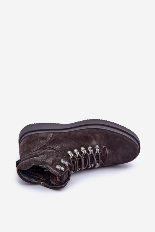 iš zomšos batai Vyriški pašiltinti Big Star OO174189 rudos spalvos iš zomšos batai Vyriški pašiltinti Big Star OO174189 rudos spalvos