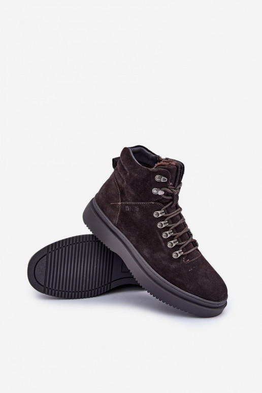 iš zomšos batai Vyriški pašiltinti Big Star OO174189 rudos spalvos iš zomšos batai Vyriški pašiltinti Big Star OO174189 rudos spalvos