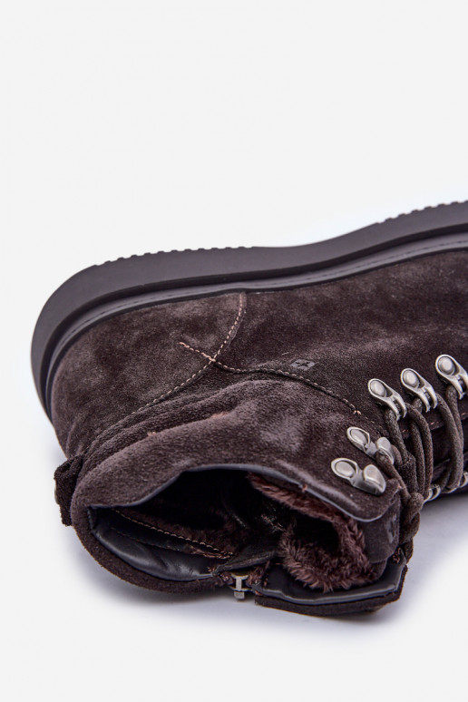 iš zomšos batai Vyriški pašiltinti Big Star OO174189 rudos spalvos iš zomšos batai Vyriški pašiltinti Big Star OO174189 rudos spalvos