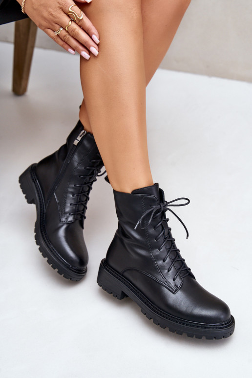 Oda Šilti suvarstomi aulinukai Į Pilį juodos spalvos Elosie Oda Šilti suvarstomi aulinukai Į Pilį juodos spalvos Elosie