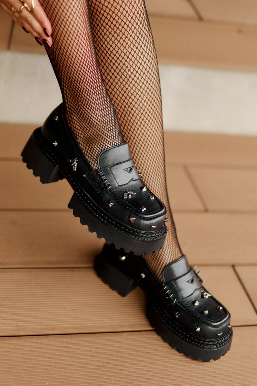 Oda batai Moteriškas su gražiomis detalėmis D&A MR880-102 juodos spalvos Oda batai Moteriškas su gražiomis detalėmis D&A MR880-102 juodos spalvos