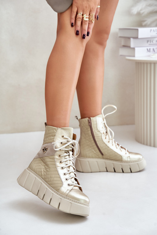 Oda Aulinukai su platforma Tai turiciejka 06751-25 aukso spalvos