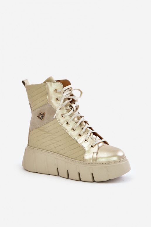 Oda Aulinukai su platforma Tai turiciejka 06751-25 aukso spalvos