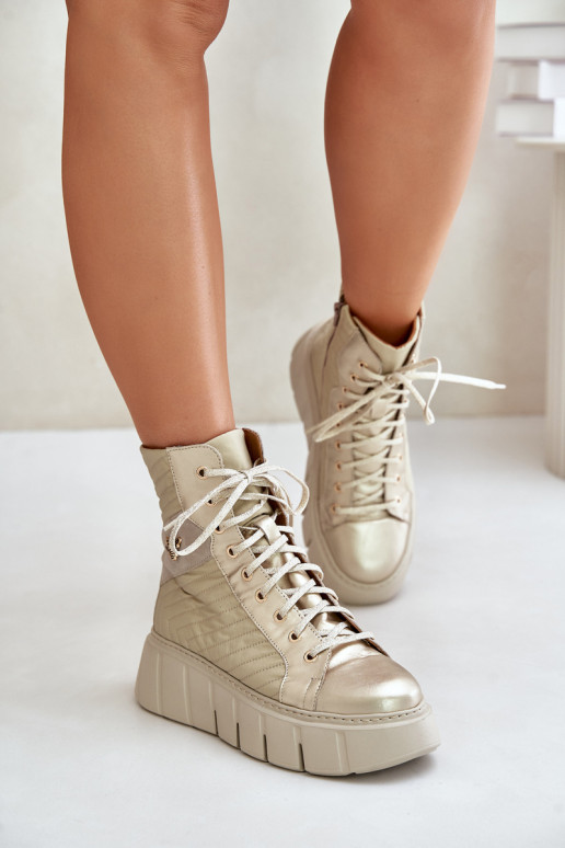 Oda Aulinukai su platforma Tai turiciejka 06751-25 aukso spalvos