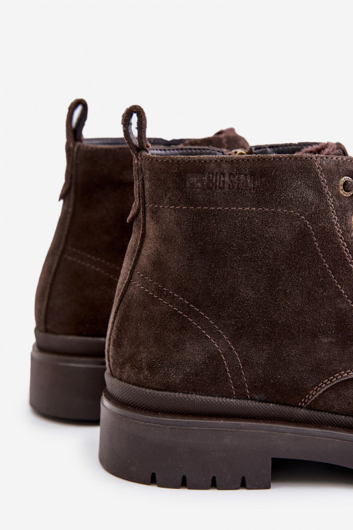 iš zomšos pašiltinti Aulinukai Vyriški Į Pilį Big Star OO174229 rudos spalvos