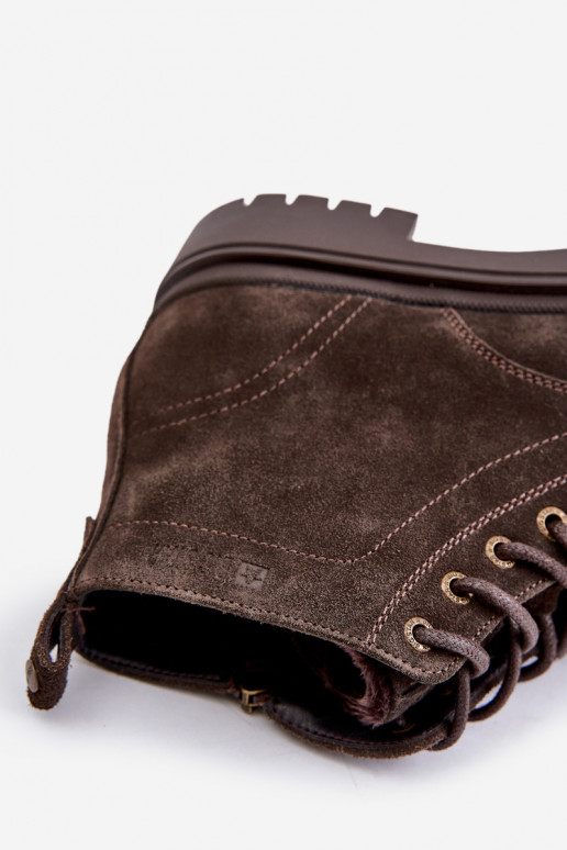 iš zomšos pašiltinti Aulinukai Vyriški Į Pilį Big Star OO174229 rudos spalvos