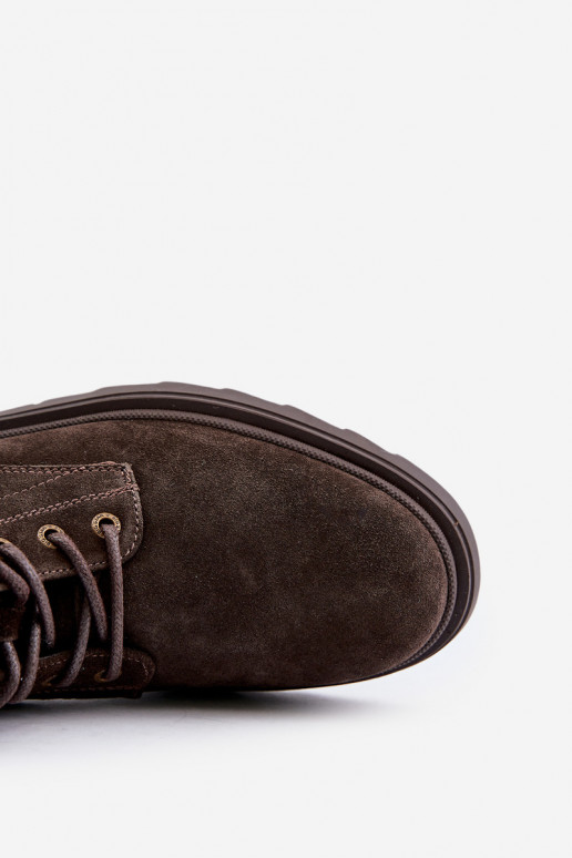 iš zomšos pašiltinti Aulinukai Vyriški Į Pilį Big Star OO174229 rudos spalvos