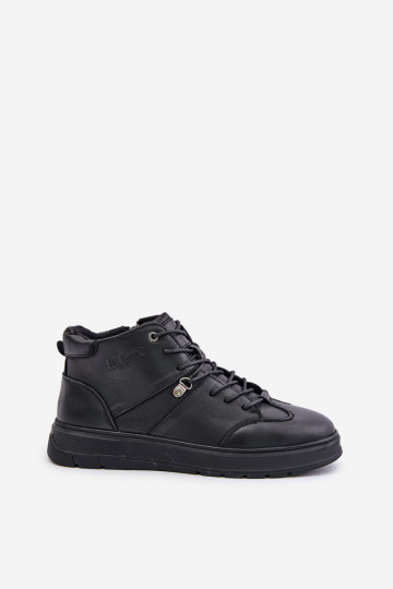 Oda pašiltinti Sneakers modelio aulinukai Vyriški Lee Cooper LCJ-24-33-2913 juodos spalvos 2
