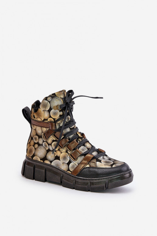 Oda lygiapadžiai Suvarstomi aulinukai Tai turiciejka 06158-25 aukso spalvos