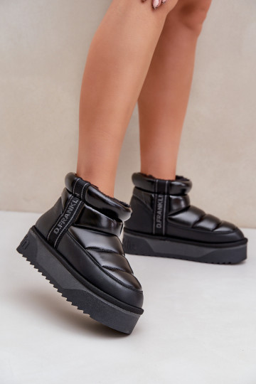 Žemas sniego batai Ant storo pado D.Franklin DFSH371011 juodos spalvos 2