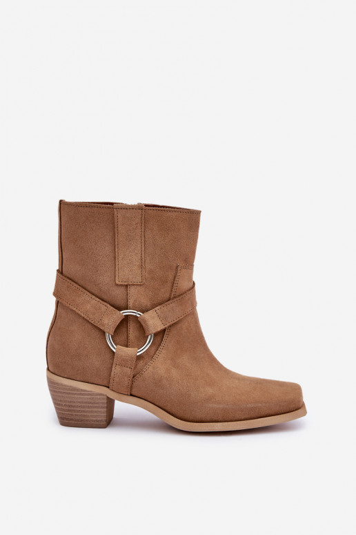 AulinukaisuĮjungtaturalnego iš zomšosu su kulniukais Zazoo 3444/2 smėlio spalvos