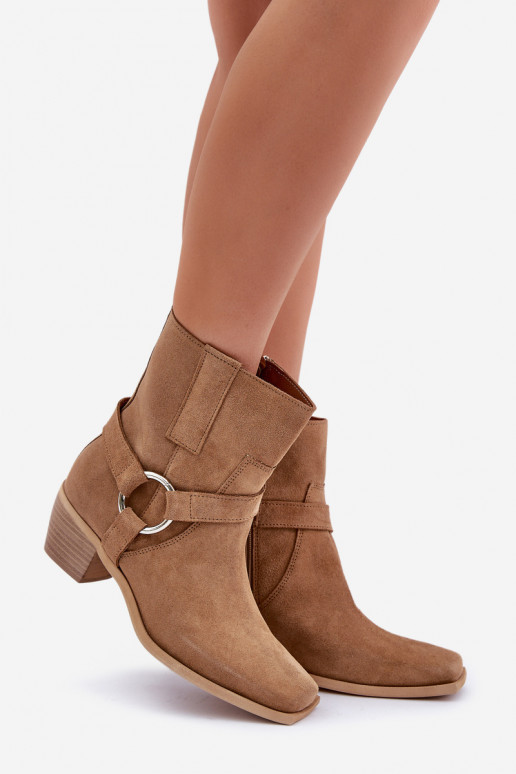 AulinukaisuĮjungtaturalnego iš zomšosu su kulniukais Zazoo 3444/2 smėlio spalvos