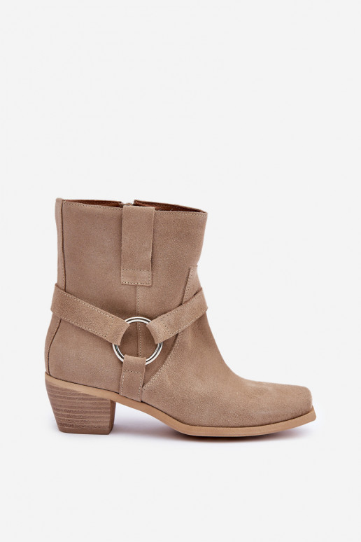 AulinukaisuĮjungtaturalnego iš zomšosu su kulniukais Zazoo 3444/2 dramblio kaulo spalvos