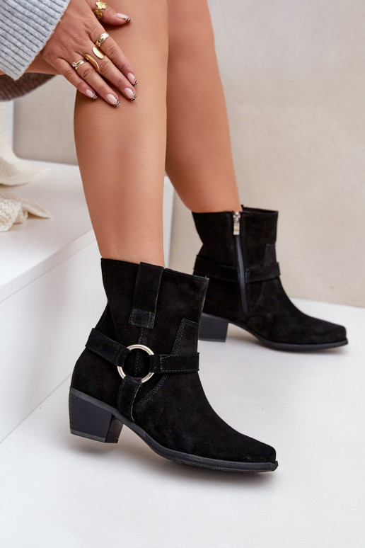 AulinukaisuĮjungtaturalnego iš zomšosu su kulniukais Zazoo 3444/2 juodos spalvos AulinukaisuĮjungtaturalnego iš zomšosu su kulniukais Zazoo 3444/2 juodos spalvos