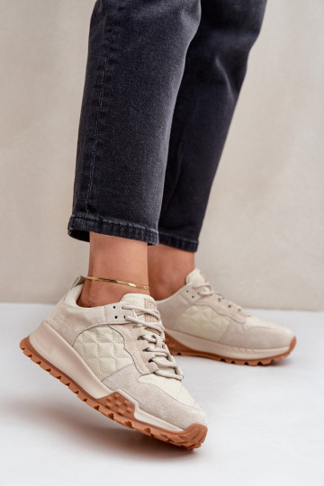 Oda Sneakers modelio batai Moteriškas Big Star OO274A315 Hi-Poly System smėlio spalvos 2