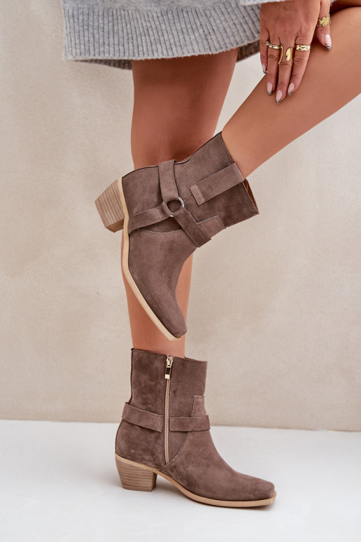 AulinukaisuĮjungtaturalnego iš zomšosu su kulniukais Zazoo 3444/2 rudos spalvos