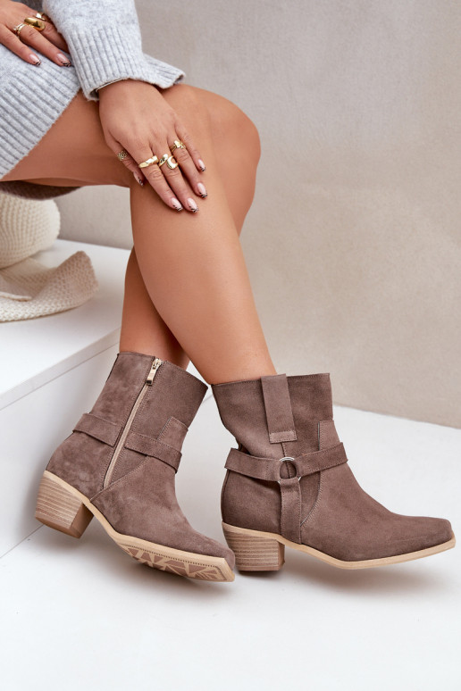 AulinukaisuĮjungtaturalnego iš zomšosu su kulniukais Zazoo 3444/2 rudos spalvos