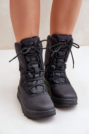 Moteriškas sniego batai INUAsuOciepliną Primaloft 4F 4FRAIN24FSBSF012 juodos spalvos