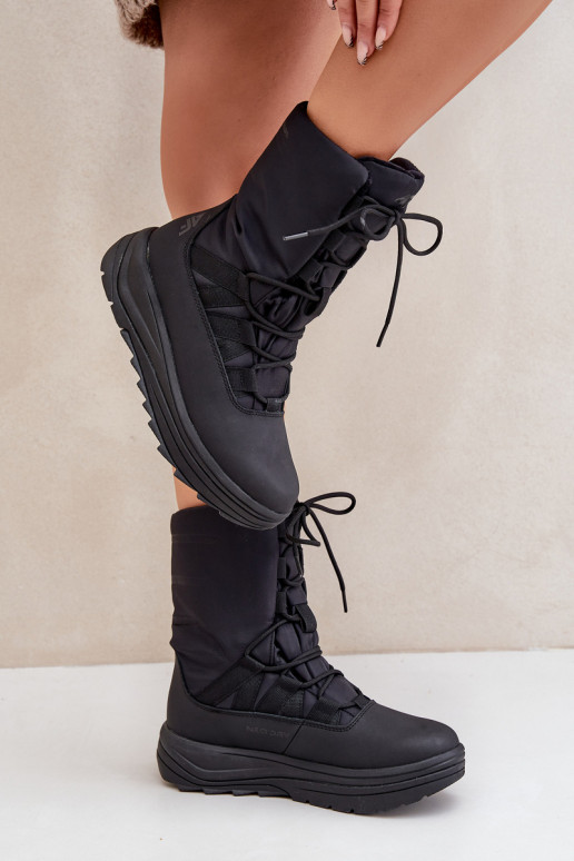 Moteriškas sniego batai INUAsuOciepliną Primaloft 4F 4FRAIN24FSBSF012 juodos spalvos