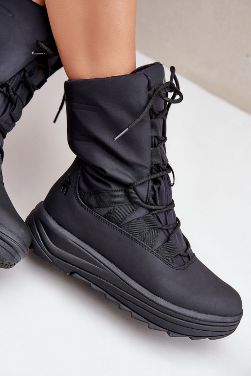 Moteriškas sniego batai INUAsuOciepliną Primaloft 4F 4FRAIN24FSBSF012 juodos spalvos