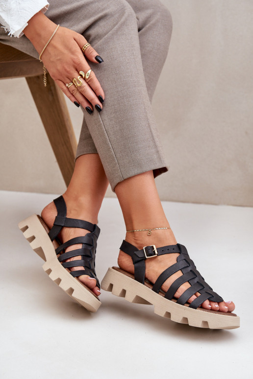 Moteriškos basutės Moteriškas Zazoo 3695 juodos spalvos Moteriškos basutės Moteriškas Zazoo 3695 juodos spalvos