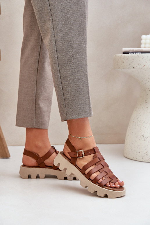 Moteriškos basutės Moteriškas Zazoo 3695 rudos spalvos Moteriškos basutės Moteriškas Zazoo 3695 rudos spalvos