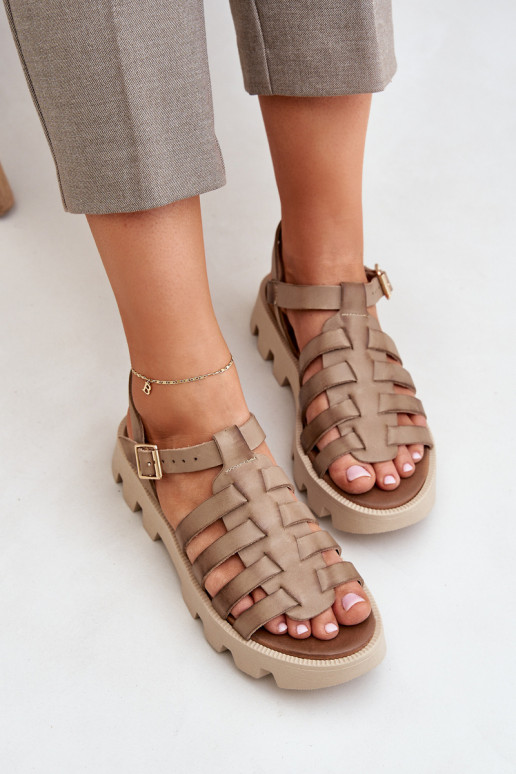 Moteriškos basutės Moteriškas Zazoo 3695 smėlio spalvos Moteriškos basutės Moteriškas Zazoo 3695 smėlio spalvos